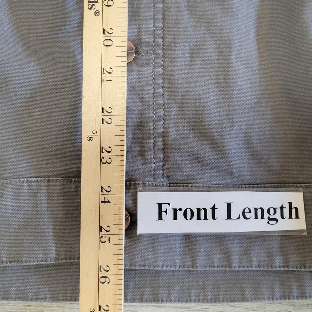 Kimes Ranch Light Gray Worker Jacket with Brown Corduroy Collar - Picture 16 of 16